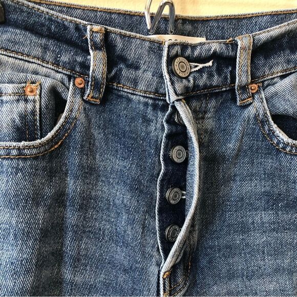 Pacsun High Waisted Distressed Wide Leg Jeans - Picture 2 of 7